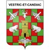 Vestric-et-Candiac 30 ville Stickers blason autocollant adhésif