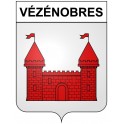 Vézénobres 30 ville Stickers blason autocollant adhésif