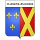 Stickers coat of arms Villeneuve-lès-Avignon adhesive sticker