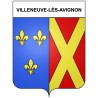 Pegatinas escudo de armas de Villeneuve-lès-Avignon adhesivo de la etiqueta engomada