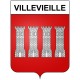 Villevieille 30 ville Stickers blason autocollant adhésif