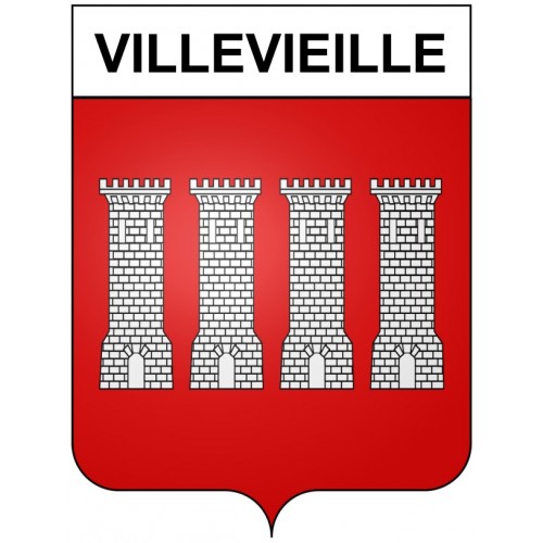 Stickers coat of arms Bazas adhesive sticker
