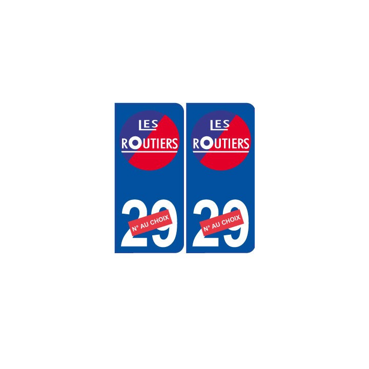 Les routiers numéro au choix sticker autocollant plaque blason armoiries stickers département