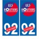 Les routiers numéro au choix sticker autocollant plaque blason armoiries stickers département