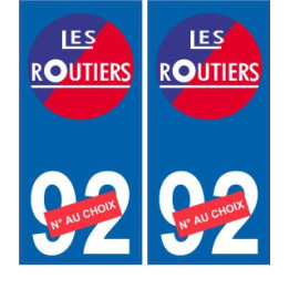 Les routiers numéro au choix sticker autocollant plaque blason armoiries stickers département