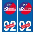Les routiers numéro au choix sticker autocollant plaque blason armoiries stickers département
