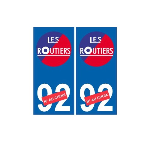 Les routiers numéro au choix sticker autocollant plaque blason armoiries stickers département