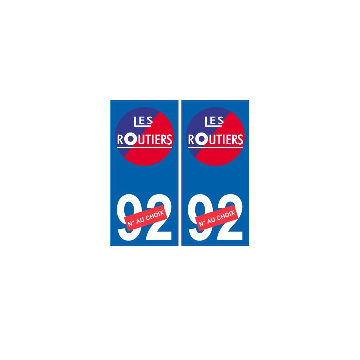 Les routiers numéro au choix sticker autocollant plaque blason armoiries stickers département