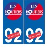 Les routiers numéro au choix sticker autocollant plaque blason armoiries stickers département