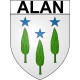 Stickers coat of arms Bazas adhesive sticker