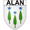 Alan 31 ville Stickers blason autocollant adhésif