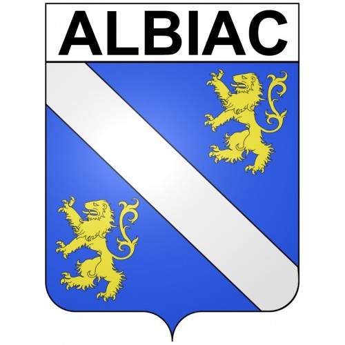 Albiac 31 ville Stickers blason autocollant adhésif
