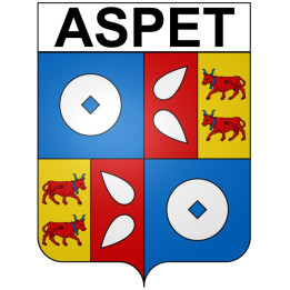 Stickers coat of arms Bazas adhesive sticker