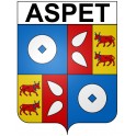 Stickers coat of arms Bazas adhesive sticker