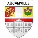 Aucamville 31 ville Stickers blason autocollant adhésif