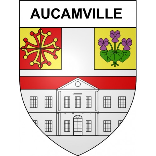 Stickers coat of arms Bazas adhesive sticker