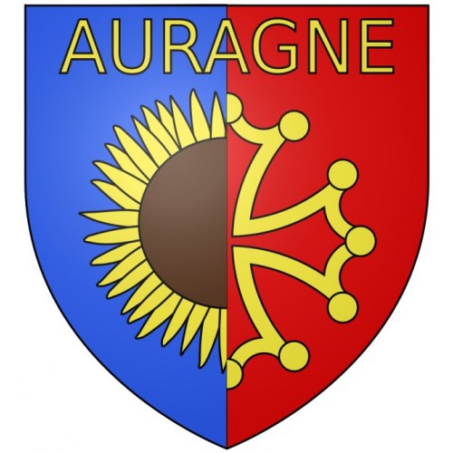 Auragne 31 ville Stickers blason autocollant adhésif