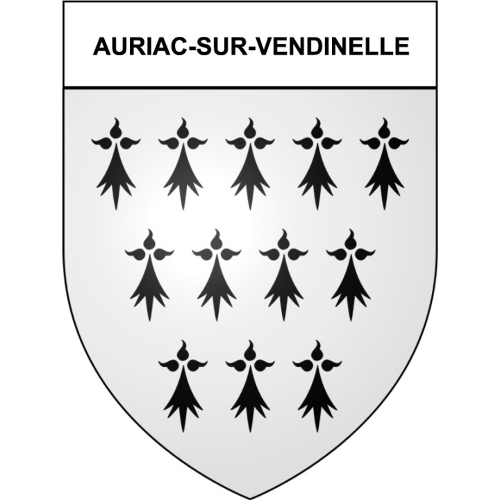 Auriac-sur-Vendinelle 31 ville Stickers blason autocollant adhésif