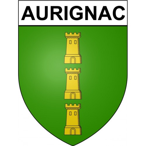 Aurignac 31 ville Stickers blason autocollant adhésif