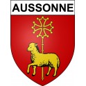 Aussonne 31 ville Stickers blason autocollant adhésif