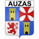Pegatinas escudo de armas de Bazas adhesivo de la etiqueta engomada