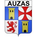 Pegatinas escudo de armas de Bazas adhesivo de la etiqueta engomada