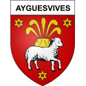 Stickers coat of arms Bazas adhesive sticker