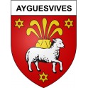 Ayguesvives 31 ville Stickers blason autocollant adhésif