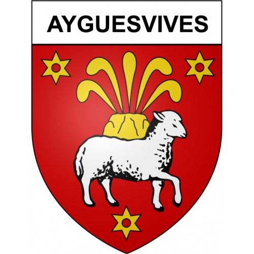 Ayguesvives 31 ville Stickers blason autocollant adhésif
