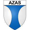Pegatinas escudo de armas de Bazas adhesivo de la etiqueta engomada