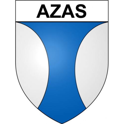 Pegatinas escudo de armas de Bazas adhesivo de la etiqueta engomada