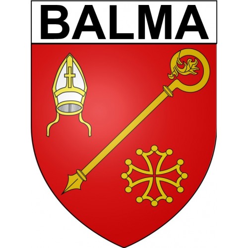 Stickers coat of arms Bazas adhesive sticker