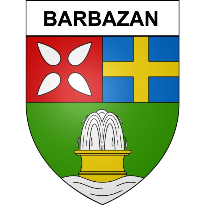 Stickers coat of arms Bazas adhesive sticker
