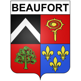 Stickers coat of arms Bazas adhesive sticker