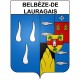 Belbèze-de-Lauragais 31 ville Stickers blason autocollant adhésif
