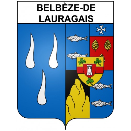 Stickers coat of arms Bazas adhesive sticker