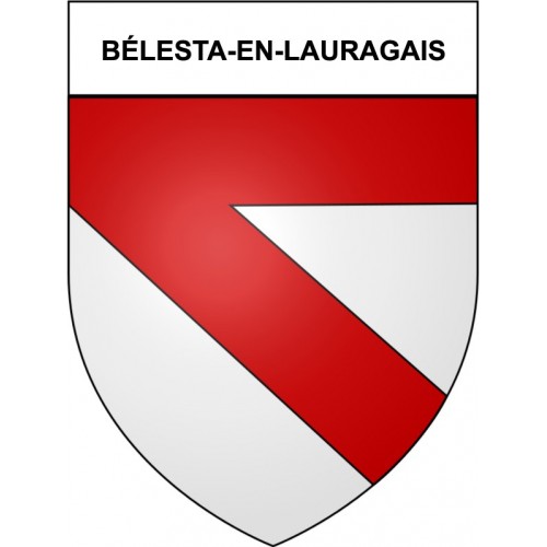 Pegatinas escudo de armas de Bazas adhesivo de la etiqueta engomada