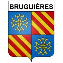 Stickers coat of arms Bazas adhesive sticker