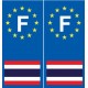 F Europe Thaïlande autocollant plaque
