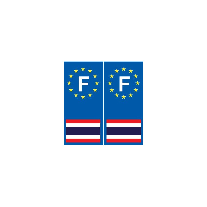 F Europe Thaïlande autocollant plaque
