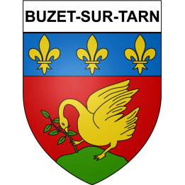 Buzet-sur-Tarn 31 ville Stickers blason autocollant adhésif