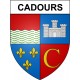 Cadours 31 ville Stickers blason autocollant adhésif