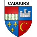 Cadours 31 ville Stickers blason autocollant adhésif