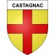 Castagnac 31 ville Stickers blason autocollant adhésif