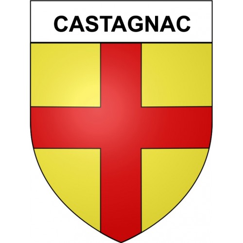 Castagnac 31 ville Stickers blason autocollant adhésif