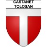 Stickers coat of arms Bazas adhesive sticker