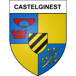Castelginest 31 ville Stickers blason autocollant adhésif