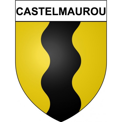 Castelmaurou 31 ville Stickers blason autocollant adhésif