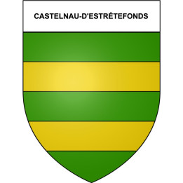Castelnau-d'Estrétefonds 31 ville Stickers blason autocollant adhésif