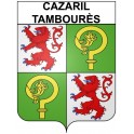 Cazaril-Tambourès 31 ville Stickers blason autocollant adhésif